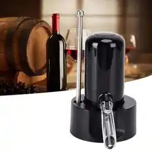 

Electric Wine Aerator Dispenser Portable Intelligent Automatic Wine Pourer Black Wine Decanter with Base for Restaurants
