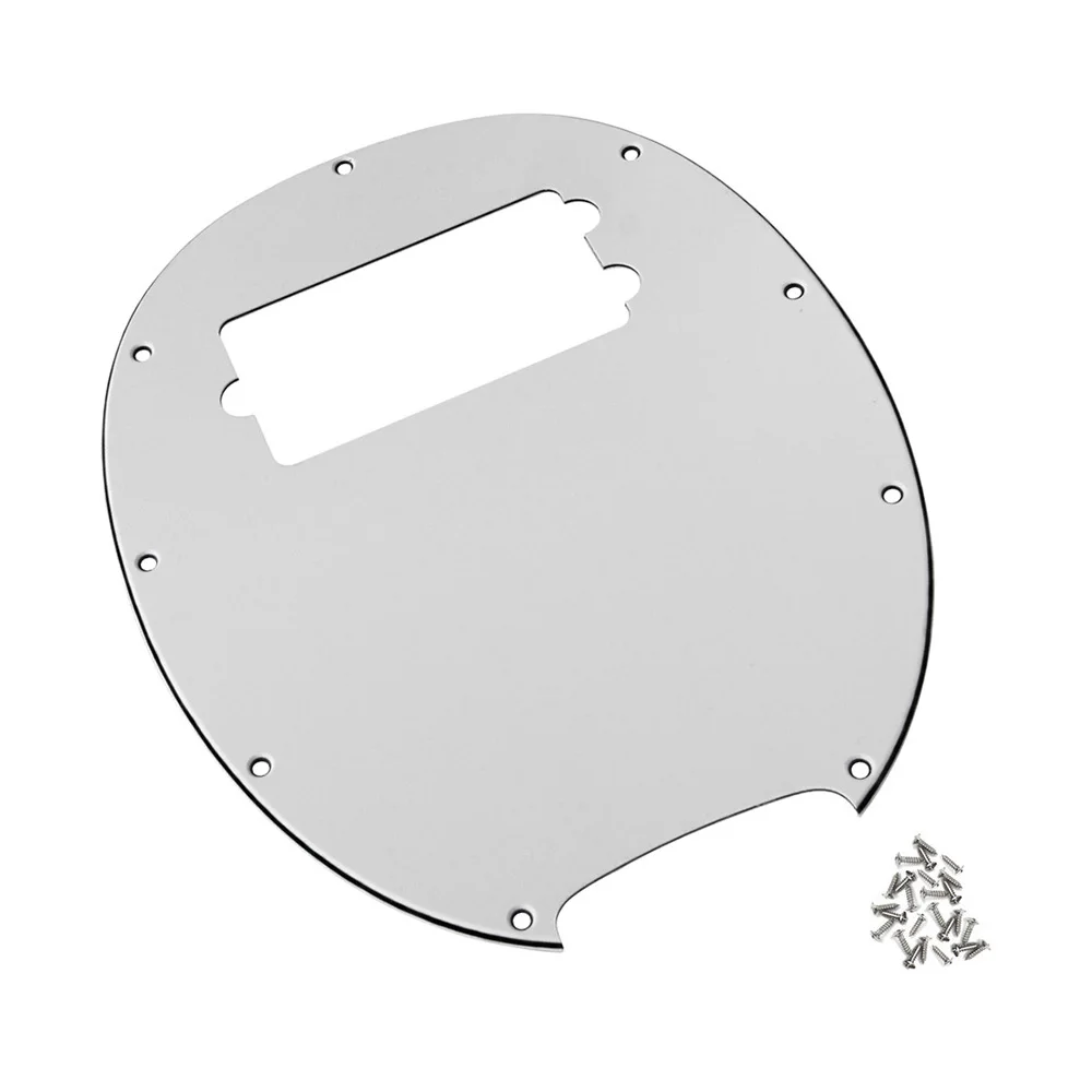 3Ply Electric Bass Guitar Pickguard PVC Material for MM Music Man 4 String Guitar Replacement White Black Bass accessories New! 3Ply Electric Bass Guitar Pickguard PVC Material for MM Music Man 4 String Guitar Replacement White Black Bass accessories New!