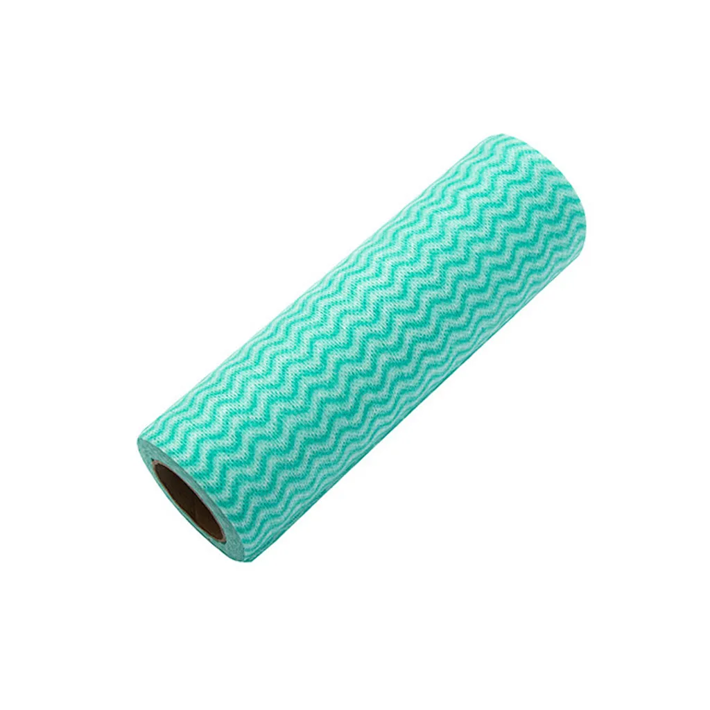 25 шт/рулон Экологичное кухонное полотенце неткаткаткаткатканевое кухонное чистящее полотенце ткань для посуды домашние чистящие полотенца