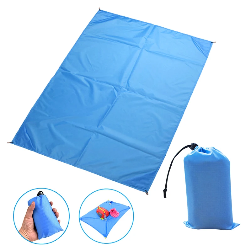 

Portable Picnic Mat Waterproof Beach mat Pocket blanket Outdoor Camping Tent Ground Sand Free Mat Mattress Folding Cover Bedding