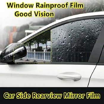 

2 Pieces/Set Waterproof Clear Film Car Side Window Protective Film Rainproof Car Sticker Anti Fog Membrane Anti-glare