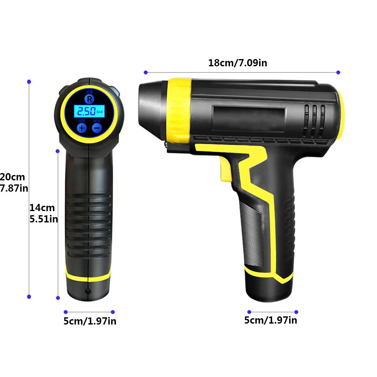 Compressor de ar do Carro Portátil sem Fio Inflador de Pneus Medidor de Pressão da Bomba Acessórios do Carro Recarregável Digital Inflável 120w Usb 10 Bomba inflável