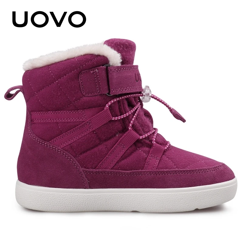 UOVO Neue Ankunft Winter Kinder Schnee Mode Kinder Warme Stiefel Mädchen Schuhe Mit Plüsch Futter Größe 28-38