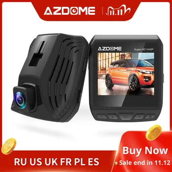 

AZDOME DAB211 Ambarella A12 2560x1440P Super HD Car DVR Dashboard Camera Video Recorder Loop Recording Dash Cam Night Vision GPS