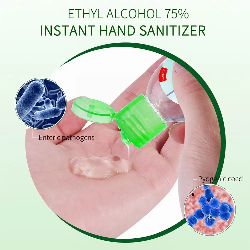 Hand Cleaning Gel Portable Hand Sanitizer Anti-Bacteria Non-Rinse Instant Waterless  Hand Soap for Home Outdoor, 50ml