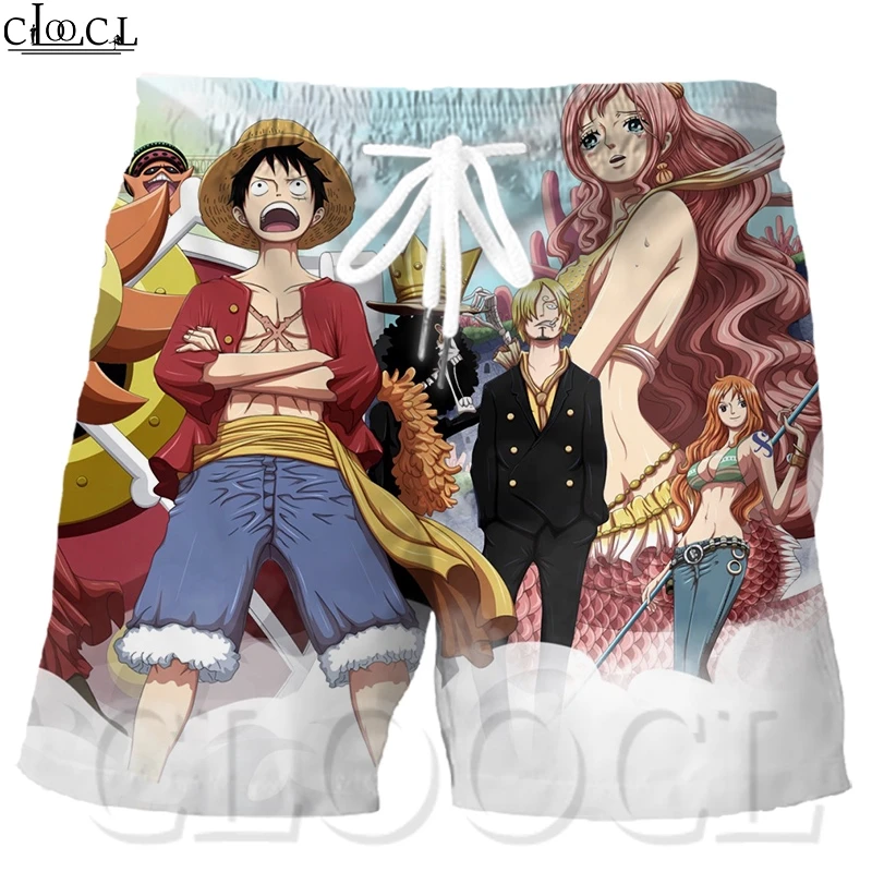CLOOCL One Piece Monkey D Luffy японский аниме Рисунок Большой размер эластичные шорты с 3D