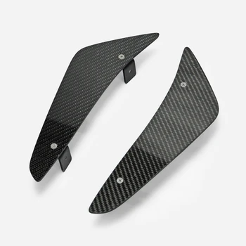 

EPA Style Carbon Fiber Front Bumper Canard With Bracket Fibre Splitter Set For BMW M3 E92 E93 Preface Model (Preface Lifed Only)