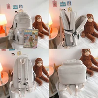 Fashion Big Student Backpack NEW Badge Rucksack Girls School Bag High Capacity Women Backpack Female Cute Leisure Travel Mochila - Image 4