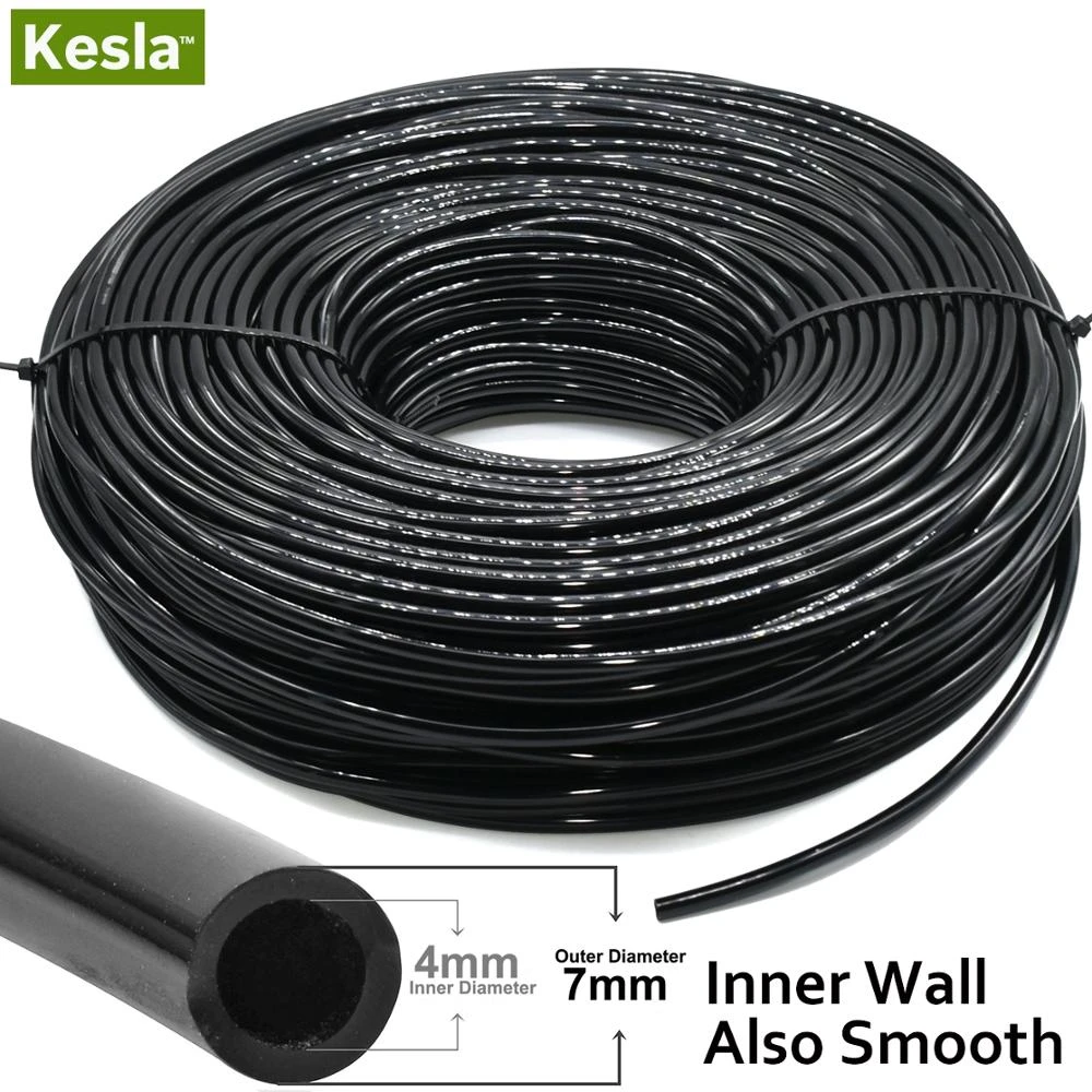 kesla manguera de riego para jardin tubo para microrriego de 5m 50m de pvc de 4 7mm riego por goteo para cesped balcon invernadero