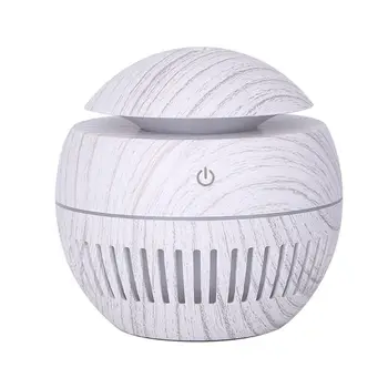 

2020 New USB Mini Aroma Diffuser Essential Oil Air Humidifier Wood Grain Purifier w/ LED