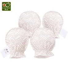 2 пары/партия, перчатки для новорожденных, защитные варежки с защитой от царапин, в горошек, хлопок, мягкие, дышащие, унисекс, для мальчиков и девочек