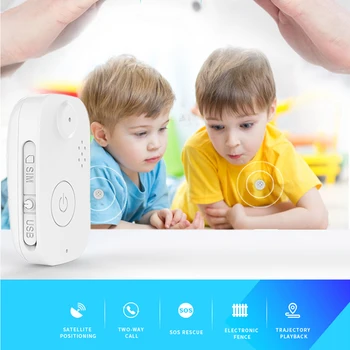 

MiNi Kids GPS-Locator Tracking Anti-Lost-Alarm Real Time Geo-Fence SOS Two-Way Radio Calling Alarm Waterproof GPS Tracker Device