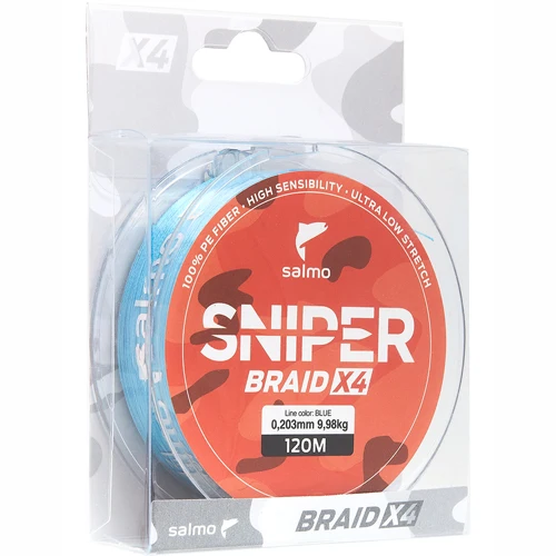 Леска плетёная Salmo Sniper BRAID Blue 091/020 | Спорт и развлечения