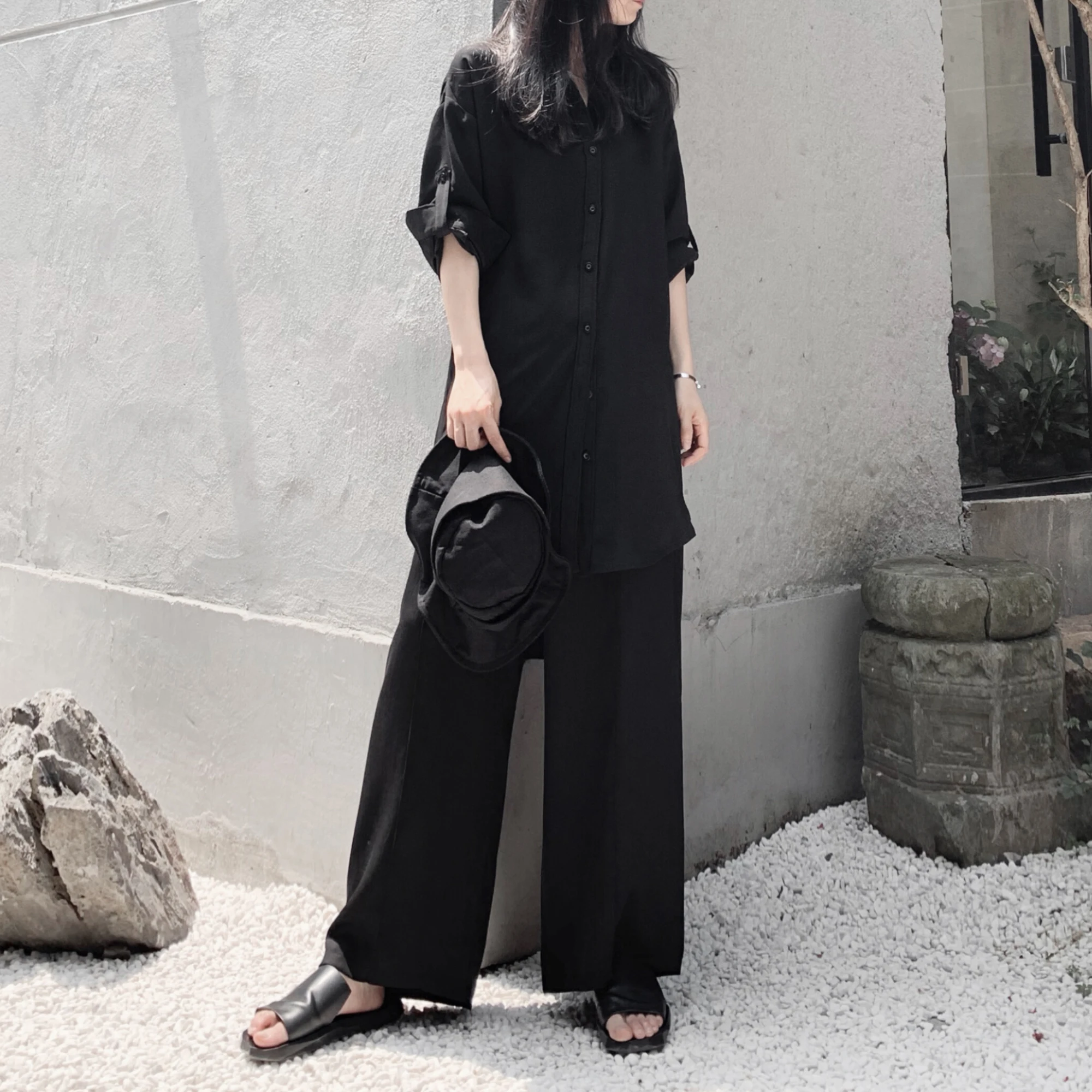 Yoji dark yamamoto couture minimalist retro Casual