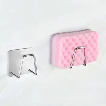 

2pcs Kitchen Bathroom Sundries Organizers Stainless Steel Kitchen Sponge Holder Brush Soap Dishwashing Liquid Drainer