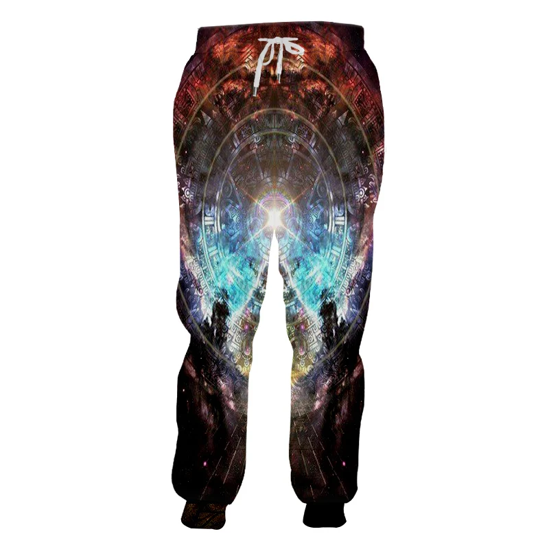 UJWI Мода 3D печать галактика пространство пот Pantalon хип хоп Фитнес Спортивные Брюки 6XL повседневные шаровары мужские брюки для бега туманность