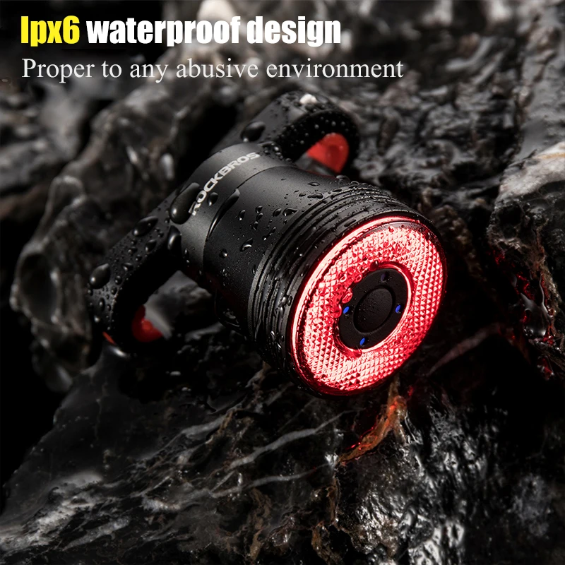 Best ROCKBROS Smart Tail Light XLite100 Bicycle Brake Sensing Flashlight Cycling Auto Start/Stop Rear Light USB Charge IPX6 LED Light 2 Best ROCKBROS Smart Tail Light XLite100 Bicycle Brake Sensing Flashlight Cycling Auto Start/Stop Rear Light USB Charge IPX6 LED Light 2