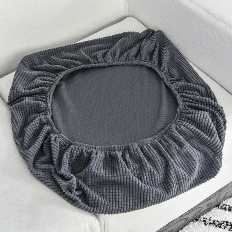Plush Stretchable Jacquard Sofa Cushion Cover - Washable Furniture Protector