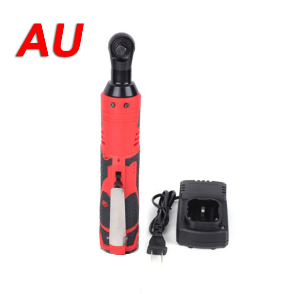 

25V Right Angle Wrench Ratchet Kit 3/8'' Impact Wrenches Charger No Battery ratchet wrench AU/UK/US/EU