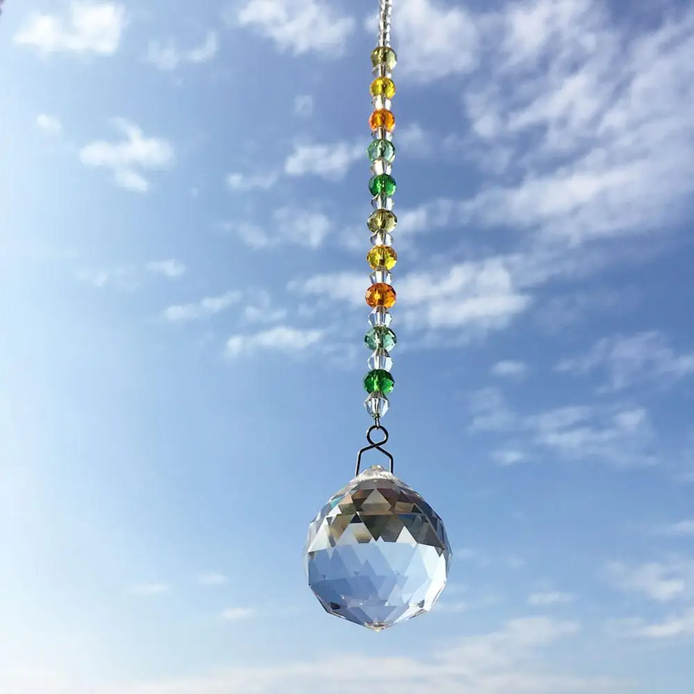 30 мм кристалл окно солнце Ловец коллекция бисера Suncatcher домашний декор Радуга производитель, прозрачные хрустальные призмы