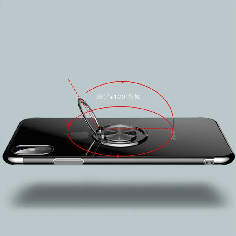 Противоударный держатель чехол для iphone X XR XS Max полное покрытие для iphone 6 6s 7 8 PLus для нового iphone 6. 1 Магнитный кронштейн для кольца Чехол