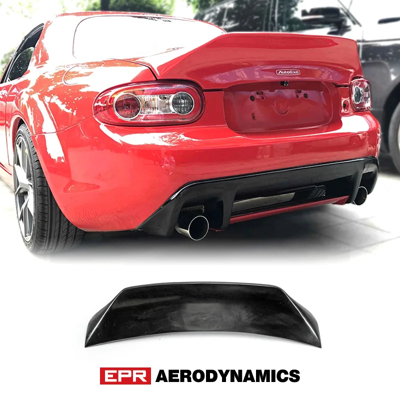 Для Mazda MX5 NC NCEC Roadster Miata Hard Top Only EPA Style Fiber glass задний спойлер из стекловолокна FRP Splitter