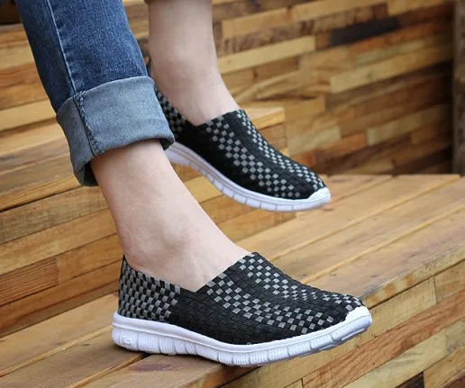 

Versatile Breathable Hand-knitted Shoes Korean-style-Style Single Shoes Elastic Band Weave Shoes Female And Male Phone Case Foot