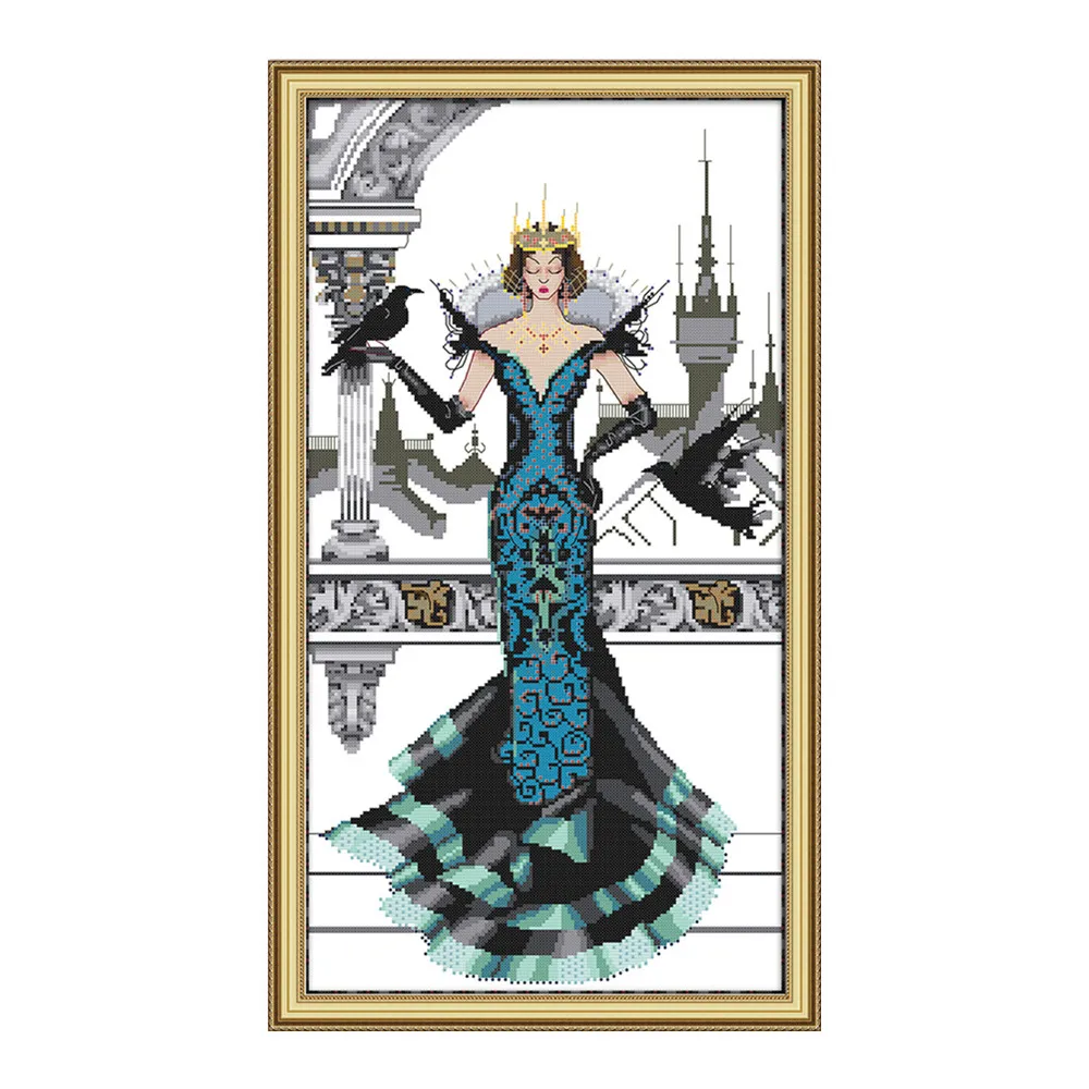 Набор для вышивки крестом RAVEN QUEEN aida 14ct 11ct|Упаковка| |