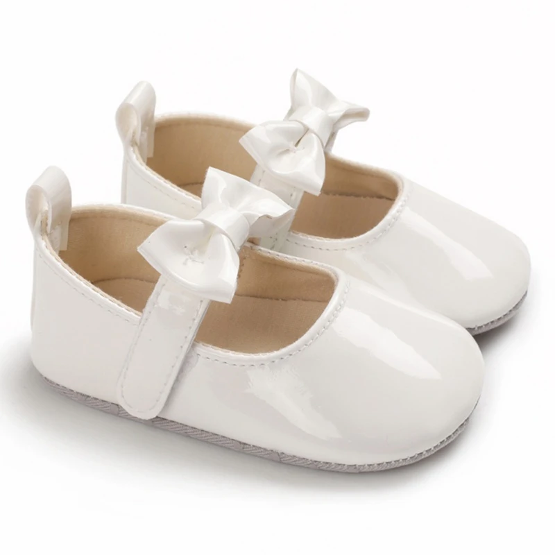 New Baby Girls Princess Shoes Wedding Baptism Princess Baby Shoes PU  Leather Mary Jane Newborn First Walkers Toddler Shoes