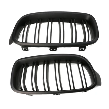 

1Pair Matte Black Front Grille Kidney For BMW 3-Series F30 F31 F35 2012-2016 NEW