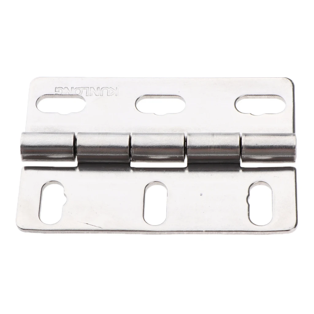 Adjustable 0.2×0.2in Commercial Grade Ball Bearing  Stainless Steel Silver Door Hinge with Brushed 