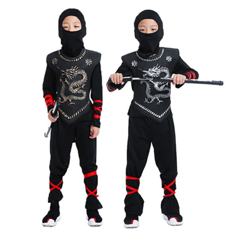 Kids Cosplay Costume Kids Costume Ninja Cosplay Boys Girls Birthday Party Fancy Dress Children Carnival Swordsman Warr Suit Clothing