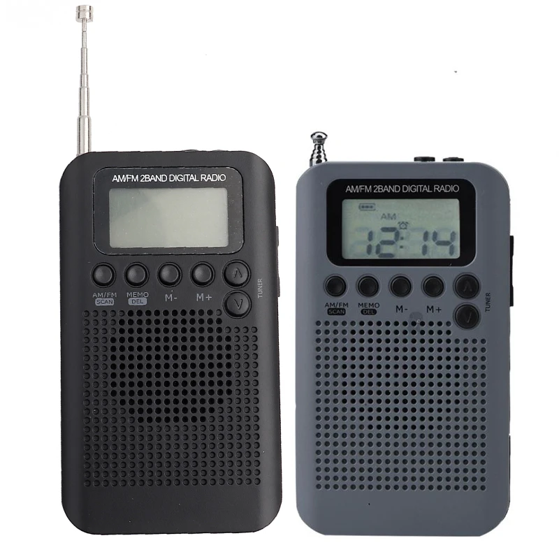 Mini LCD Digital AM FM Radio altoparlante decodifica Radio digitale 2 bande  8UV Radio sintonizzante Stereo Radio tascabile con cuffia da 3.5mm|Radio| -  AliExpress