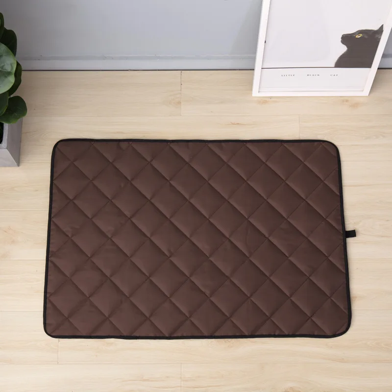Модный питомец летний охлаждающий Мягкий Летний коврик для кота собаки холодная гелевая Подушка Удобная подушка для собаки кошки щенка - Цвет: Coffee