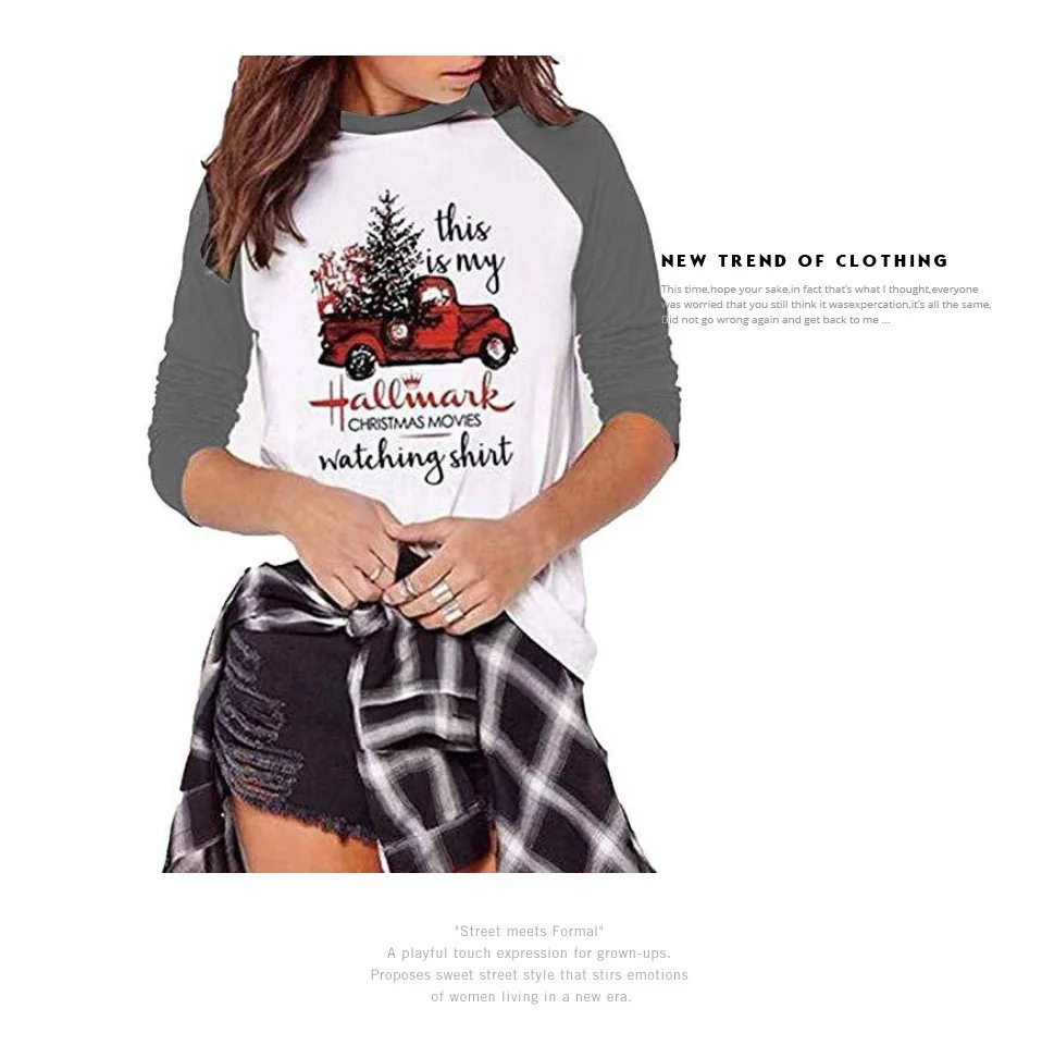 Горячая Распродажа, модные футболки с круглым вырезом и надписью This Is My Hallmark Christmas Movies Watching, футболки с машинками, рождественские женские футболки