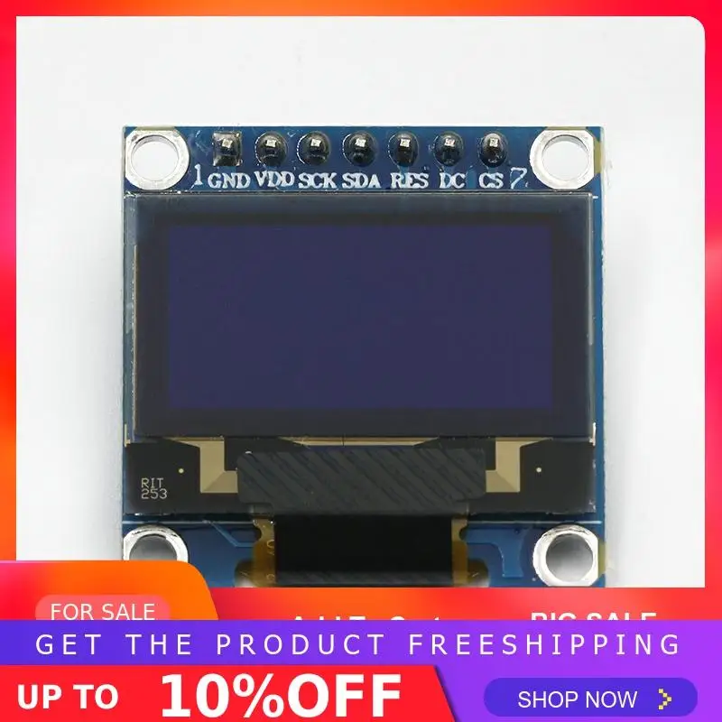 0,96 дюймов IIC Серийный желтый синий OLED дисплей модуль 128X64 IEC SSD1306 12864 плата с ЖК-экраном GND VCC SCL SDA 0,9" для Arduino