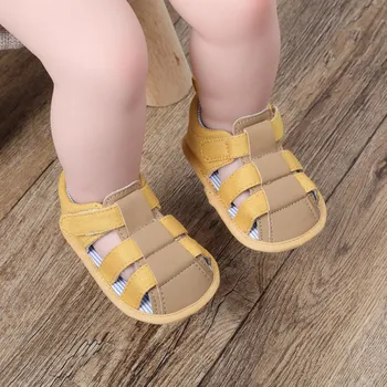 

Summer Baby Boys Mixed Colors Soft Soled Breathable Anti-Slip Sandals Toddler First Walkers Shoes Hot Style