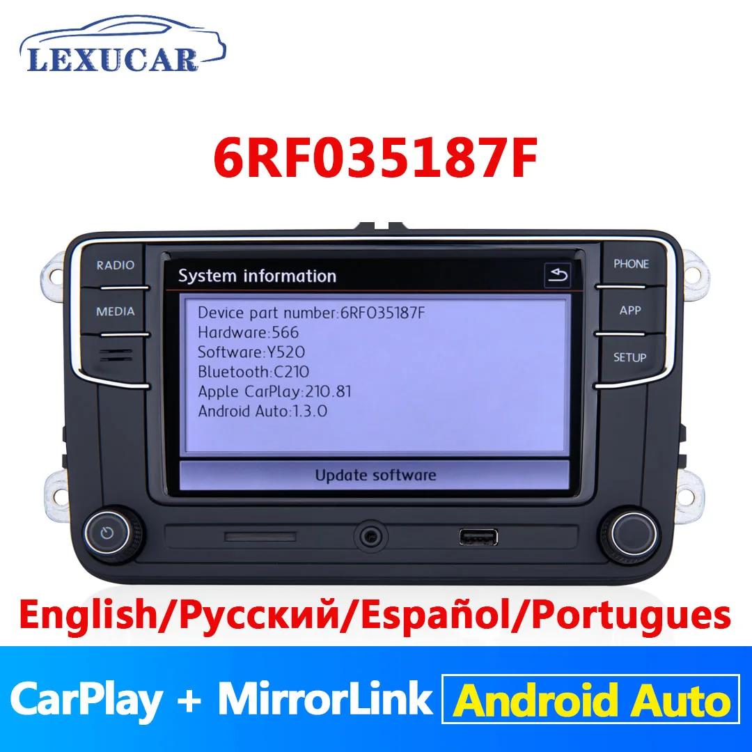 Lexucar RCD330 плюс RCD330G NONAME Android Auto Carplay 6RF 035 187F R340G код 330G для VW Tiguan Golf 5 6 MK5 MK6 Passat Polo