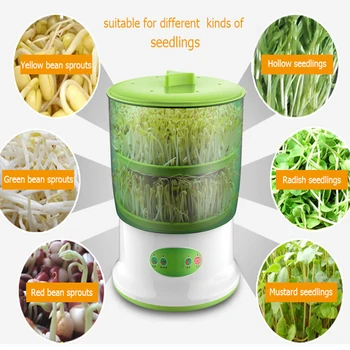 

DIY Intelligent Bean Sprout Maker Thermostat Green Vegetable Seedling Growth Bucket Automatic Bud Household Cultivation Machine
