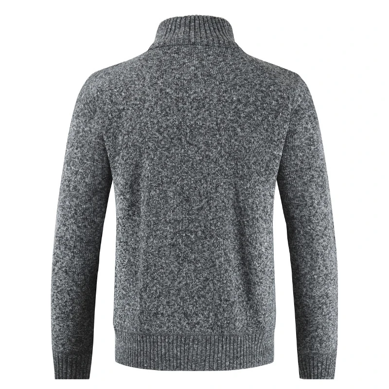 Tanie 2019 Brand New Fashion grube swetry sweter płaszcz mężczyźni Slim Fit bluzy dzianiny zamek ciepły zimowy styl biznesowy mężczyzn ubrania