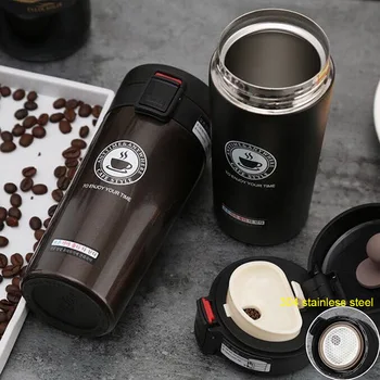 

380/500ml Portable Travel Coffee Mug Vacuum Flask Thermo Water Bottle Car Mug Thermocup Stainless Steel Thermos Tumbler Cup
