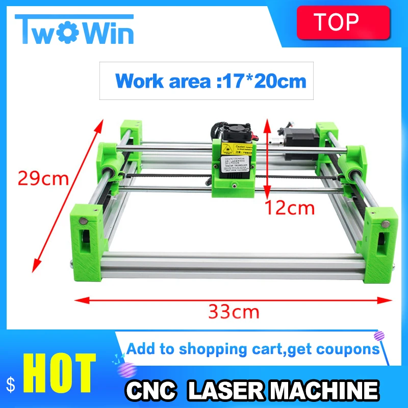 

CNC 1720 Mini Laser Engraving Machine, Desktop DIY PCB Violet Laser Engraving Machine Picture CNC Printer, Work Area 170*200mm
