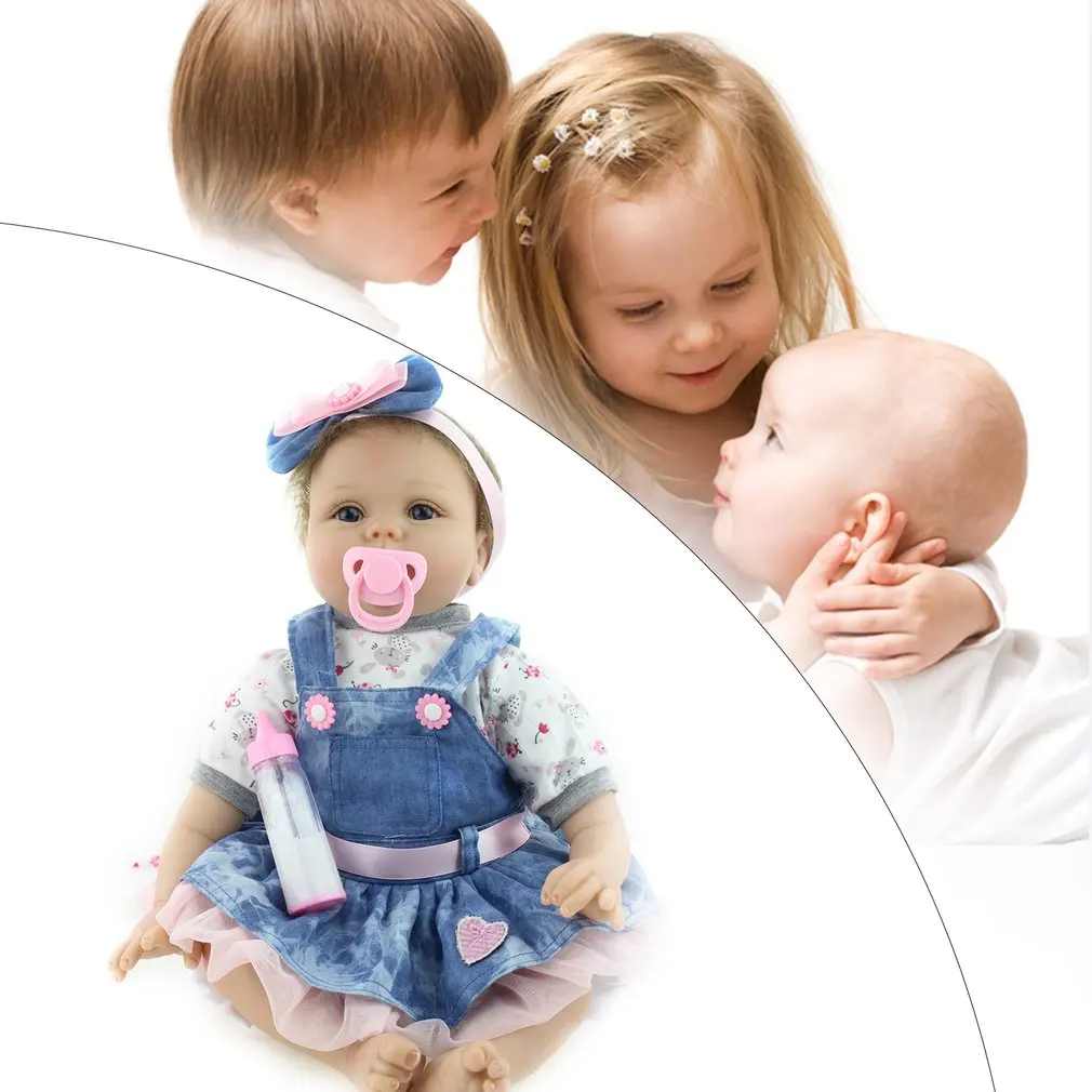 OCDAY 22-дюйма 55 см куклы ручной работы Reborn 5 стилей Реалистичная из мягкого силикона детские куклы подарок на день рождения для беременных обучающая игрушка