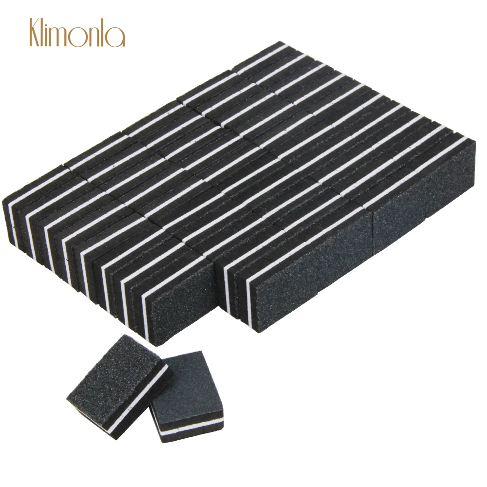 

50Pcs/Lot Mini Sandpaper Double-side Nail Files 100/180 Grit Nail Art Buffing Polish Beauty Pedicure Tools Salon File Supplier