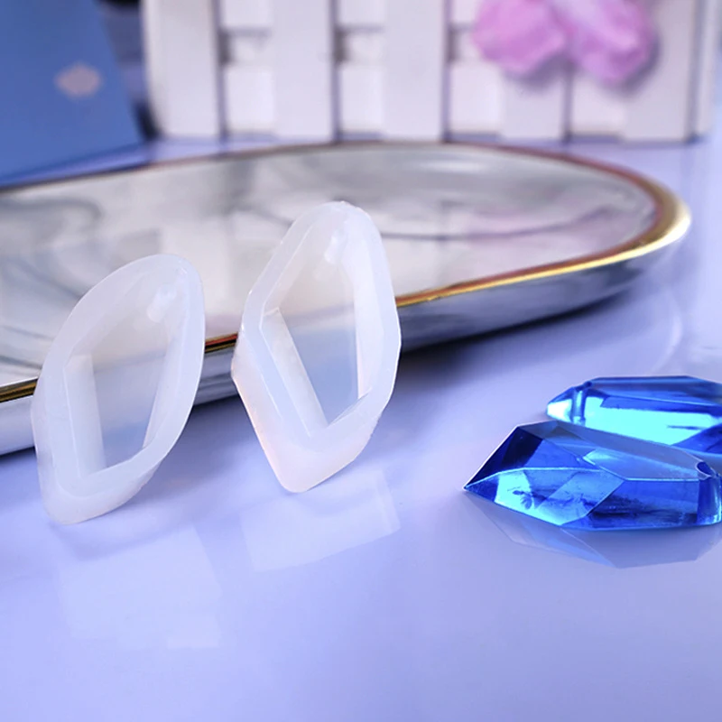 

2 Size Making Crystal Pendant Mould Finding DIY Handmade Diamond Stone Jewelry Supplies Pendant Silicone Mould Finding