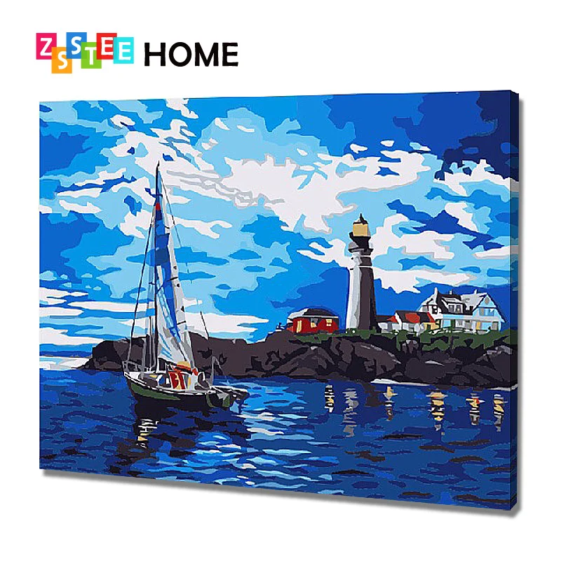 

Frameless Venice Night Landscape DIY Digital Oil Painting By Numbers Europe Abstract Canvas Painting For Living Room Wall Art