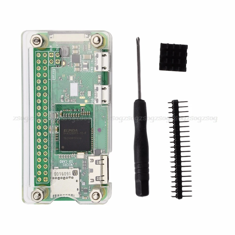 

Acrylic Case Aluminum Heat Sink GPIO 40-Pin Connector Kit For Raspberry Pi Zero JUN14 dropship