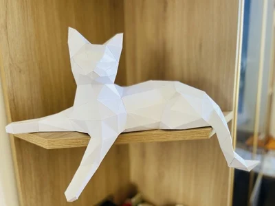 3D Papercraft Paper Cat White Black Halloween Boy's Bedroom Wall Decor Art Decorations Home Hallway Party Decorations Diy Toys