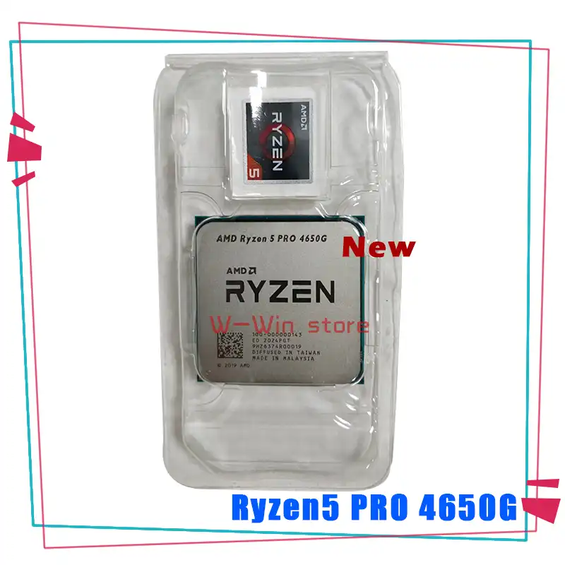 New Amd Ryzen 5 Pro 4650g R5 Pro 4650g 3 7 Ghz Six Core Twelve Thread 65w Cpu Processor L3 8m 100 Socket Am4 No Fan Cpus Aliexpress