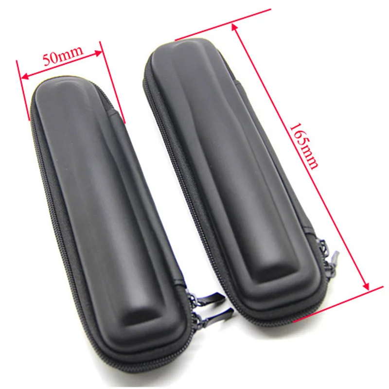 

10PCS Black Mini Slim Case Small Leather Zipper Carry Bag Zipper Case Electronic Cigarette Case for JUUL POD RELX ZERO NORD Kit